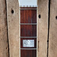 Airline by Valco Professional Res - O - Glass White 1964 – Original Case, Vintage USA Made, Iconic Tone & Style - Mahar's Vintage Guitars