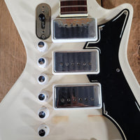 Airline by Valco Professional Res - O - Glass White 1964 – Original Case, Vintage USA Made, Iconic Tone & Style - Mahar's Vintage Guitars