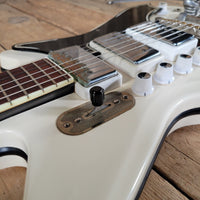 Airline by Valco Professional Res - O - Glass White 1964 – Original Case, Vintage USA Made, Iconic Tone & Style - Mahar's Vintage Guitars