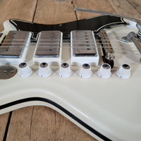 Airline by Valco Professional Res - O - Glass White 1964 – Original Case, Vintage USA Made, Iconic Tone & Style - Mahar's Vintage Guitars