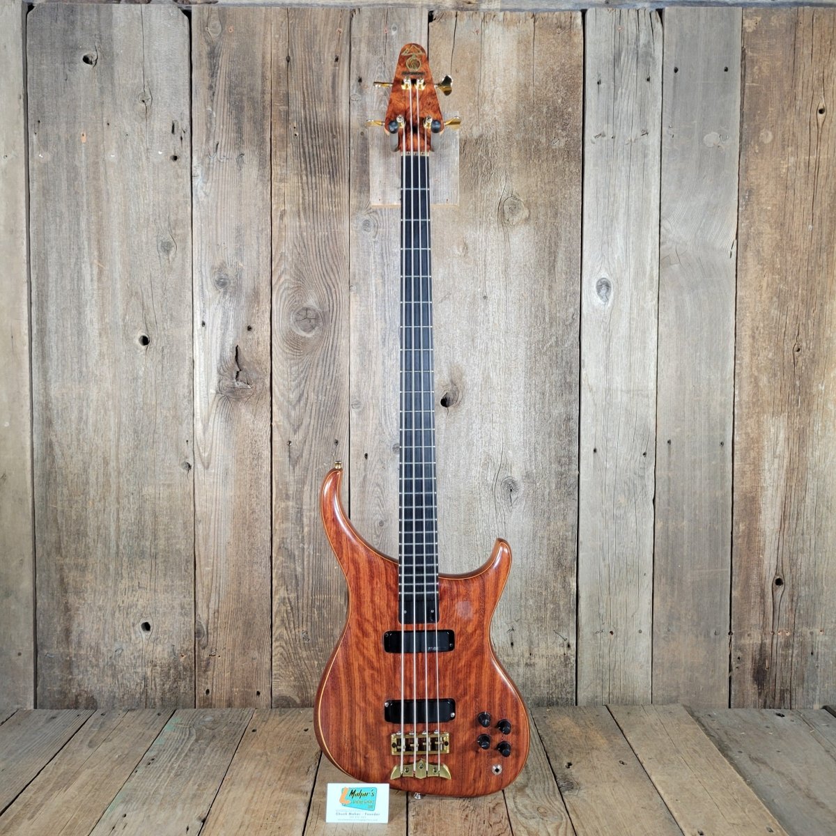 Alembic Orion 4 - String Bass 1997 Natural — Bubinga - Mahar's Vintage Guitars