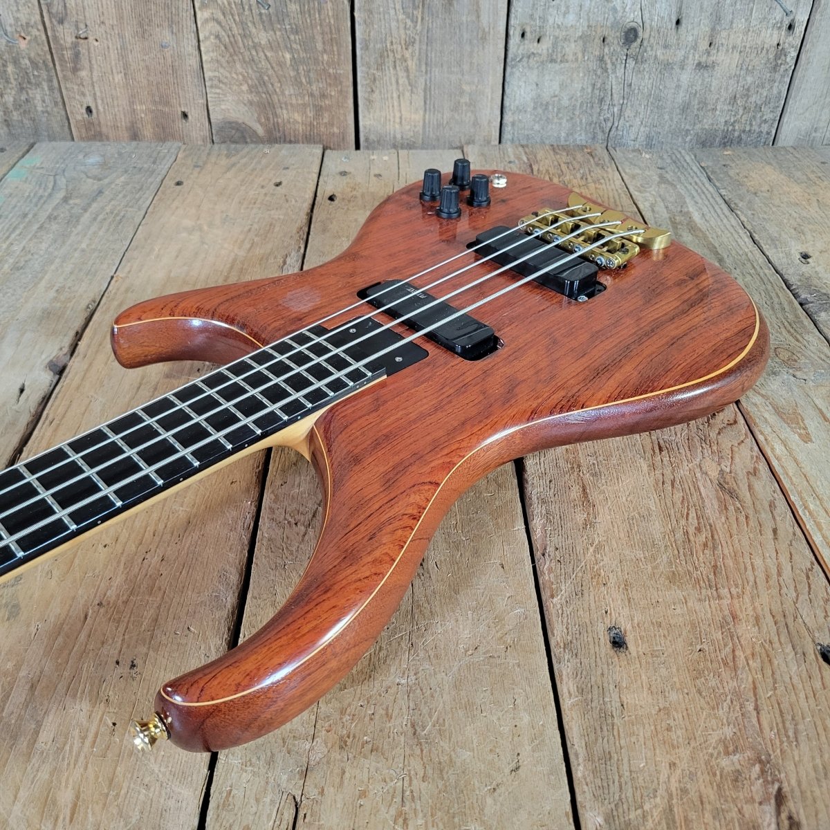 Alembic Orion 4 - String Bass 1997 Natural — Bubinga - Mahar's Vintage Guitars