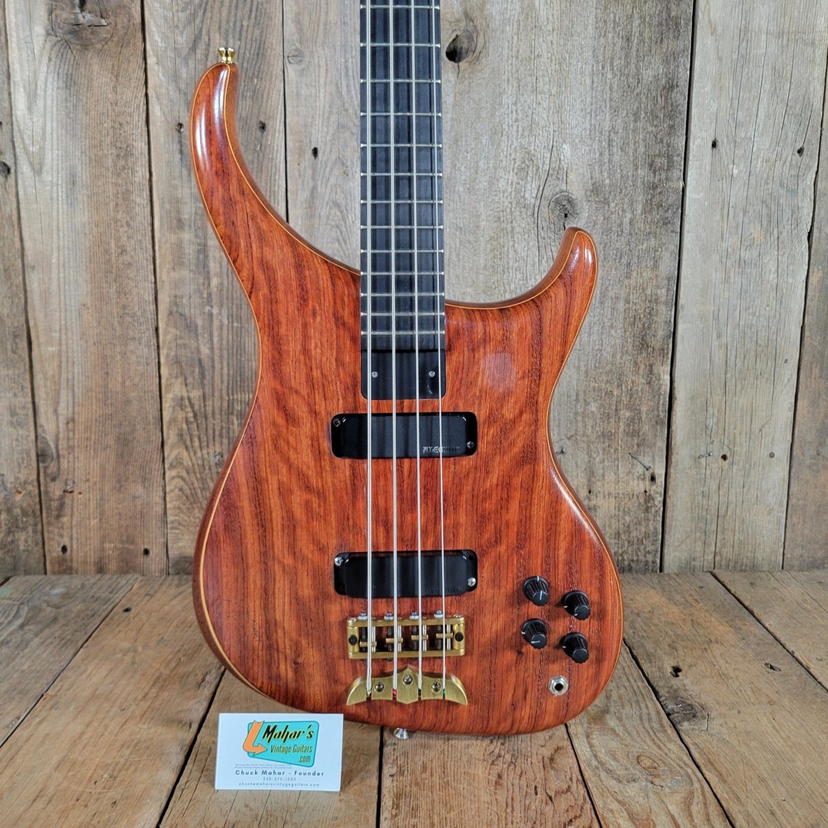 Alembic Orion 4 - String Bass 1997 Natural — Bubinga - Mahar's Vintage Guitars