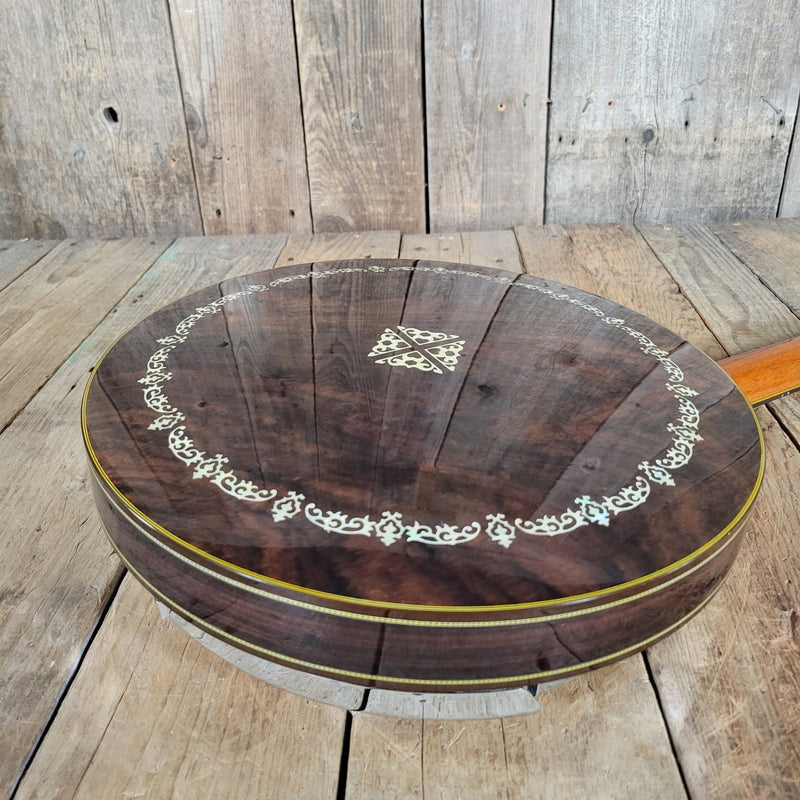 Alvarez Deluxe 5 - String Banjo 1970s – Japanese Mastercraft, Resonator Bluegrass Banjo - Mahar's Vintage Guitars