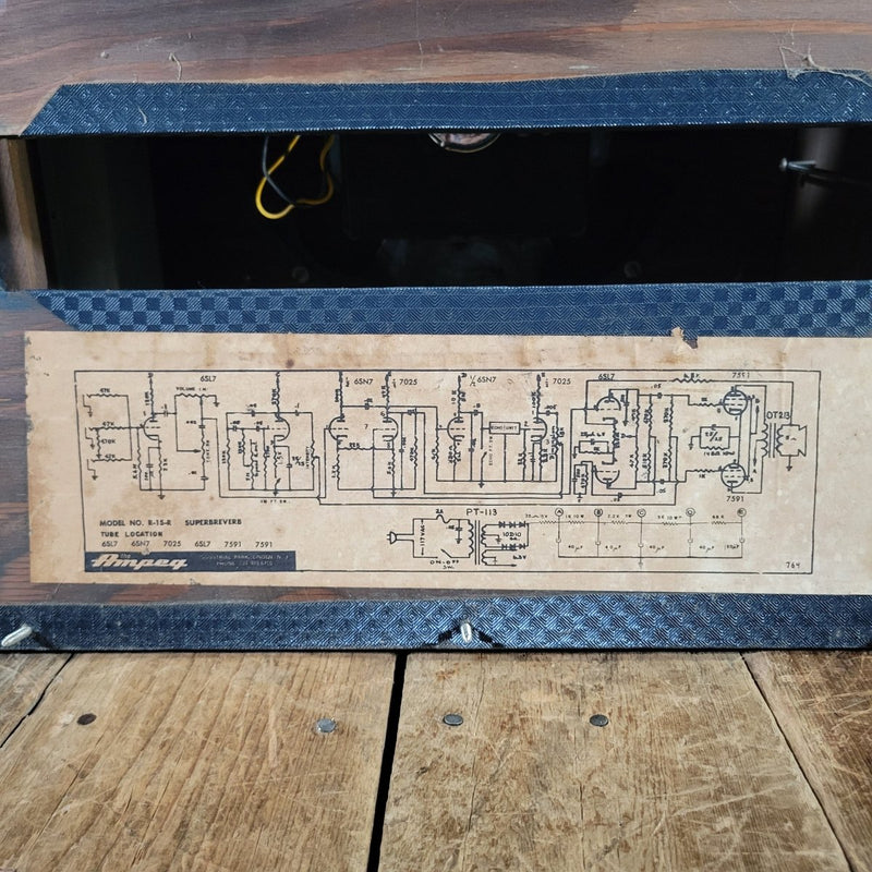 Ampeg R - 15R Superbreverb 25W 1x15 Combo 1964 - Mahar's Vintage Guitars