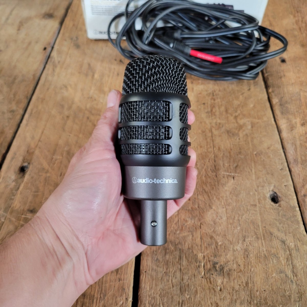 Audio - Technica ATM250DE Mic Mint w/ Box & Cable - Mahar's Vintage Guitars