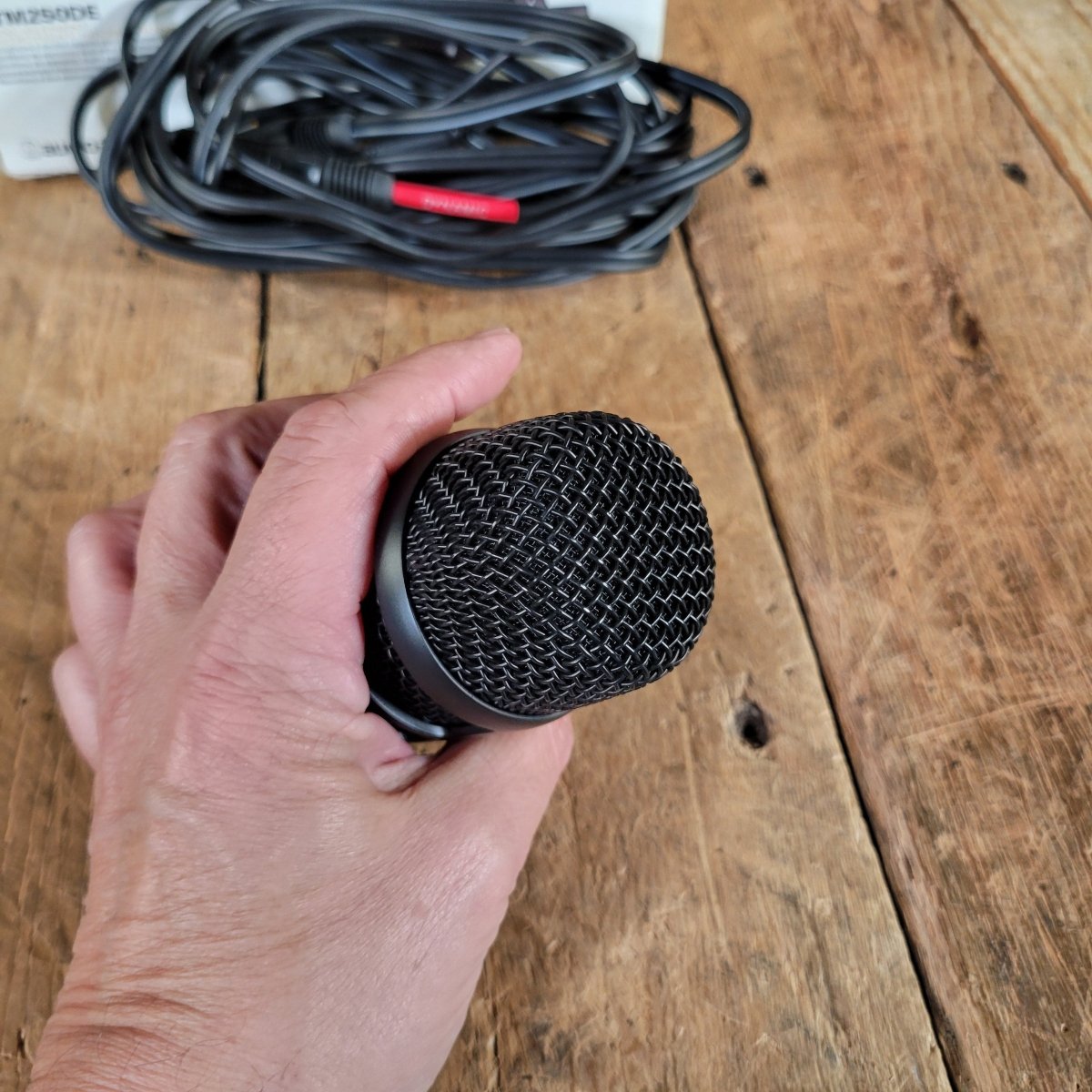 Audio - Technica ATM250DE Mic Mint w/ Box & Cable - Mahar's Vintage Guitars