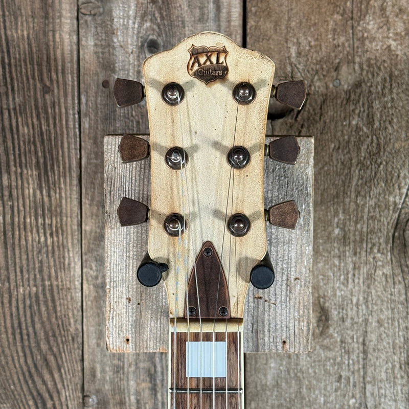 AXL AL - 820 - WO Badwater Single Cut Distressed Blonde Les Paul 2000s - Mahar's Vintage Guitars
