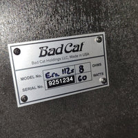 BadCat 2025 Era 1x12 60 Watt Cabinet 8 Ohms w/ Cover Near Mint - Mahar's Vintage Guitars