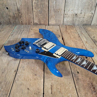 BC Rich Bich Deluxe 1984 Transparent Blue Quilt Maple - Mahar's Vintage Guitars