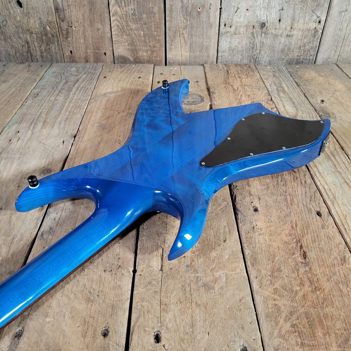 BC Rich Bich Deluxe 1984 Transparent Blue Quilt Maple - Mahar's Vintage Guitars