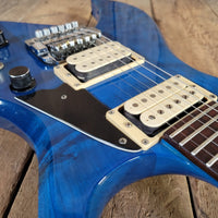 BC Rich Bich Deluxe 1984 Transparent Blue Quilt Maple - Mahar's Vintage Guitars