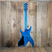 BC Rich Bich Deluxe 1984 Transparent Blue Quilt Maple - Mahar's Vintage Guitars
