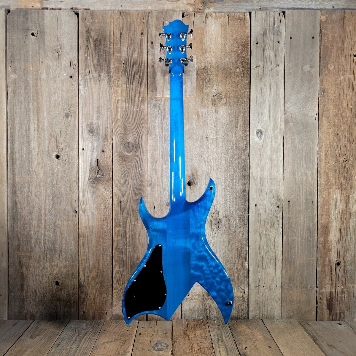 BC Rich Bich Deluxe 1984 Transparent Blue Quilt Maple - Mahar's Vintage Guitars