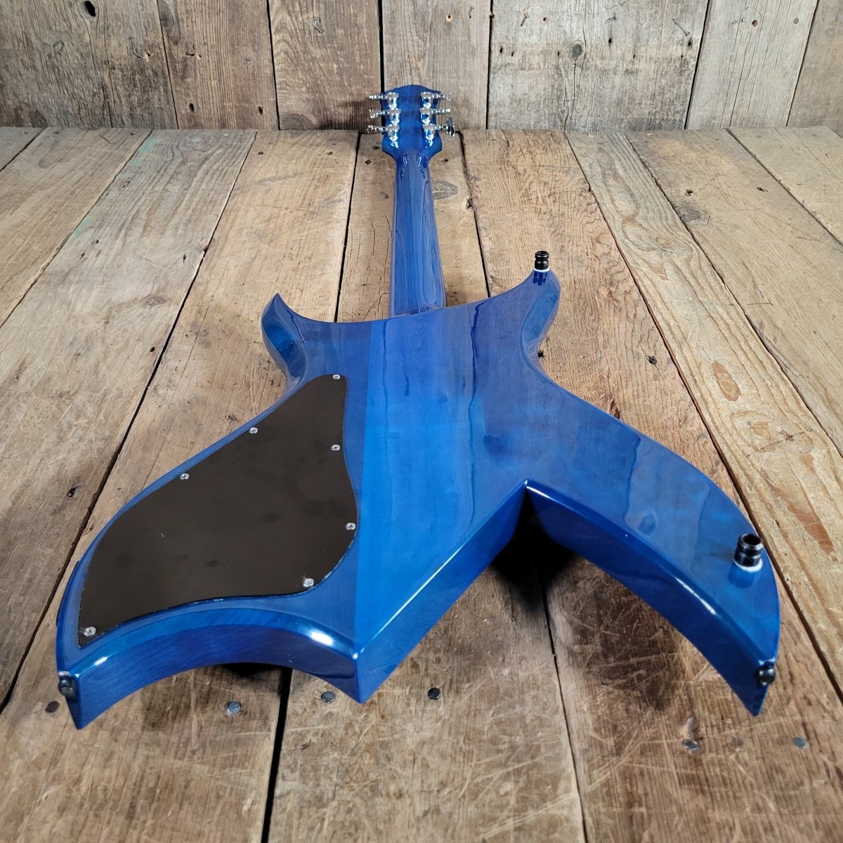 BC Rich Bich Deluxe 1984 Transparent Blue Quilt Maple - Mahar's Vintage Guitars