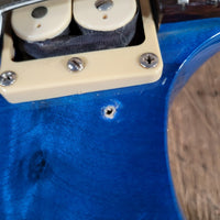 BC Rich Bich Deluxe 1984 Transparent Blue Quilt Maple - Mahar's Vintage Guitars