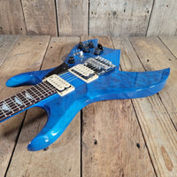 BC Rich Bich Deluxe 1984 Transparent Blue Quilt Maple - Mahar's Vintage Guitars