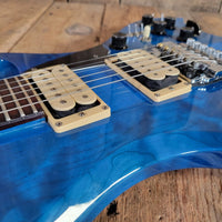 BC Rich Bich Deluxe 1984 Transparent Blue Quilt Maple - Mahar's Vintage Guitars