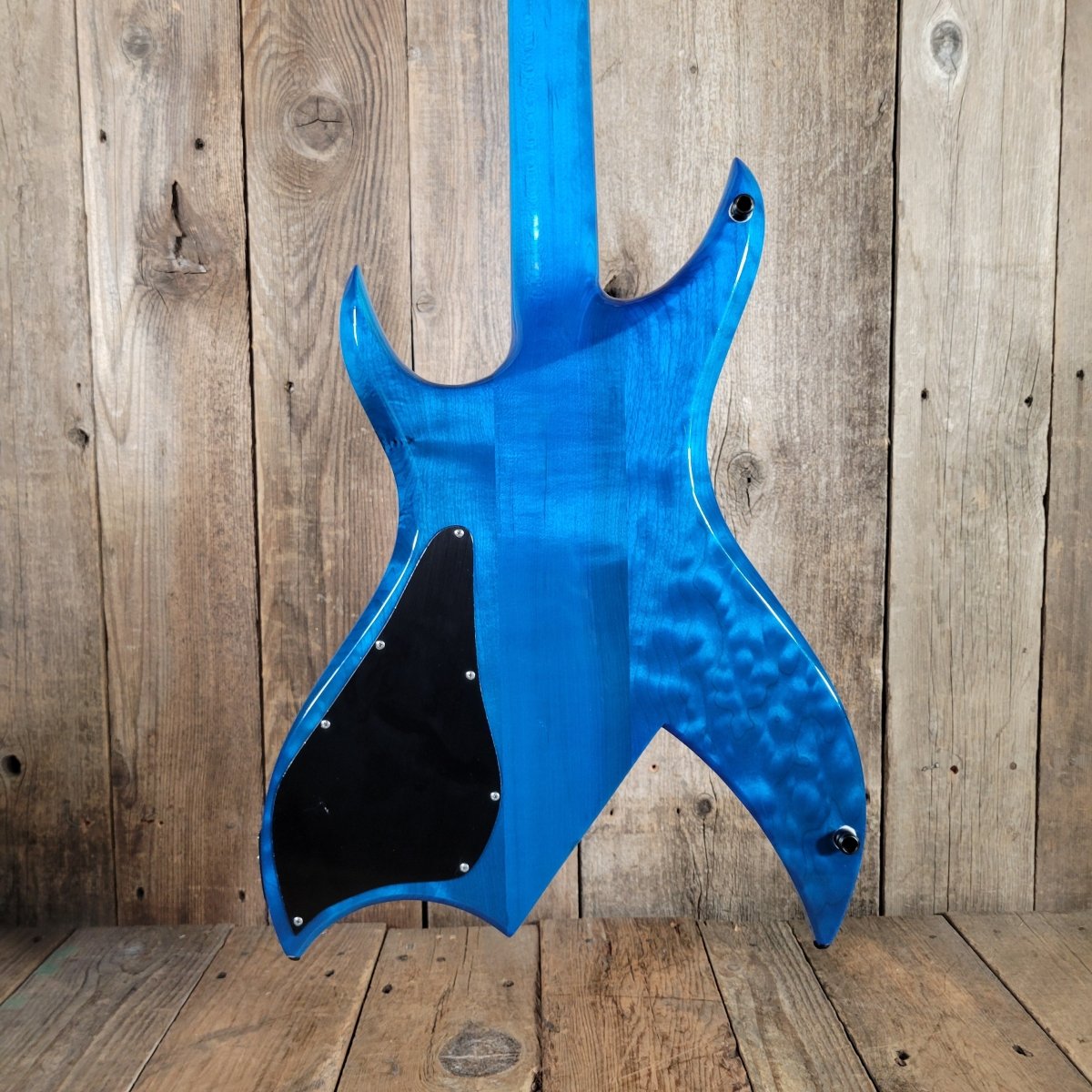 BC Rich Bich Deluxe 1984 Transparent Blue Quilt Maple - Mahar's Vintage Guitars