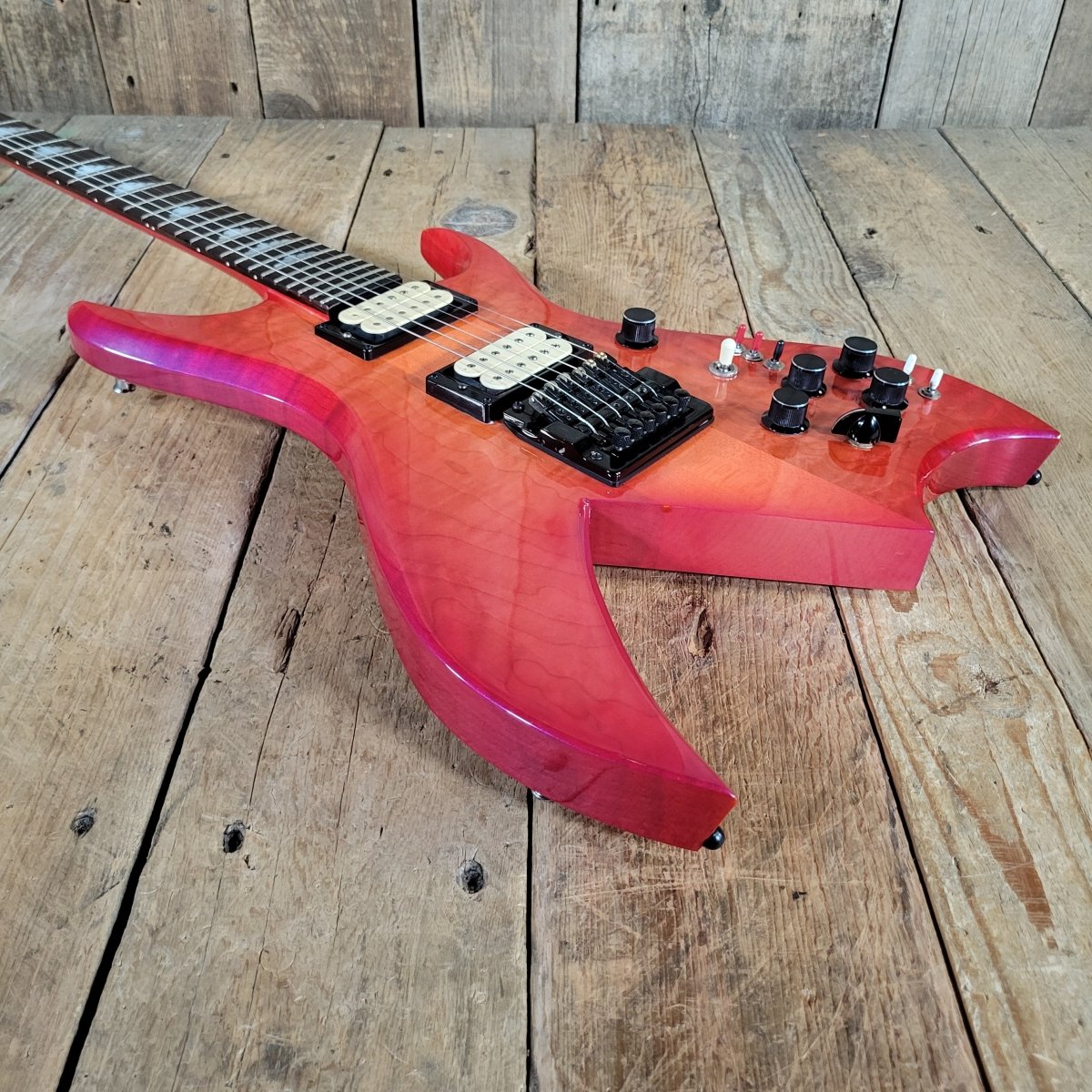 BC Rich Bich Quilt Maple 1986 Pearlescent Cherry Burst - Mahar's Vintage Guitars