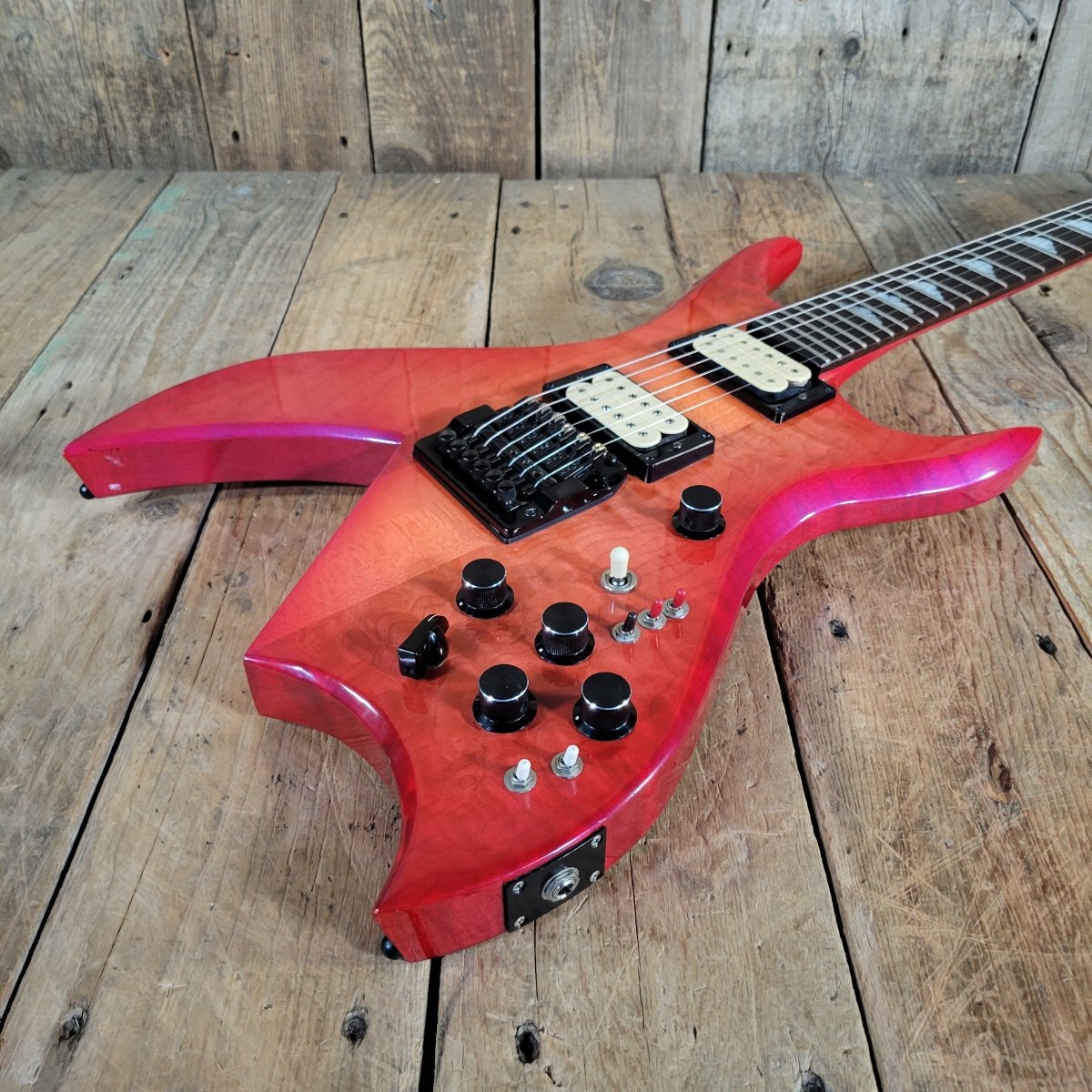 BC Rich Bich Quilt Maple 1986 Pearlescent Cherry Burst - Mahar's Vintage Guitars