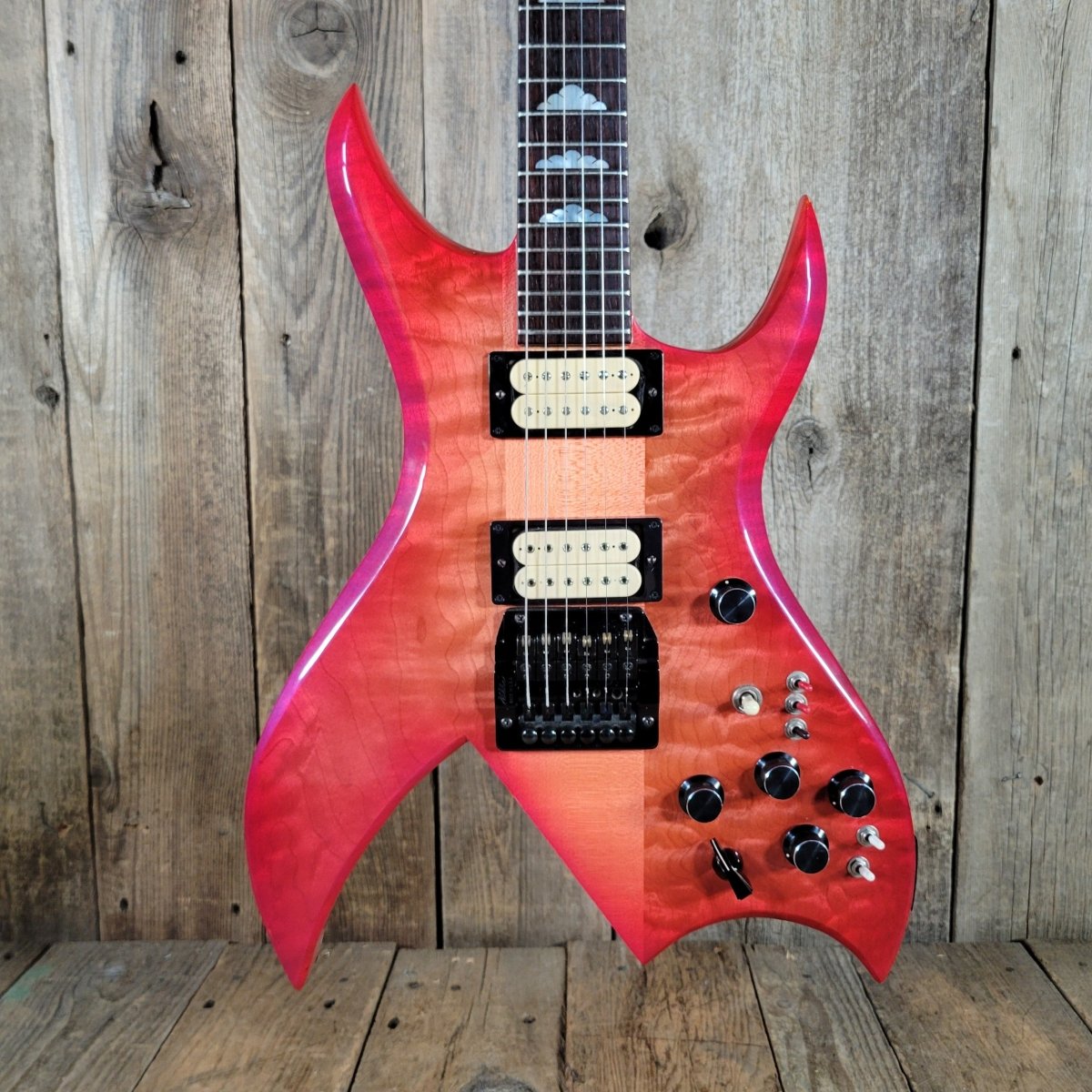 BC Rich Bich Quilt Maple 1986 Pearlescent Cherry Burst - Mahar's Vintage Guitars