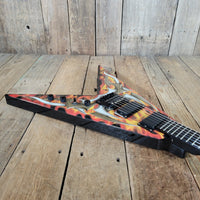 BC Rich KKV Kerry King Signature Flying V Tribal Flame Coffin Case 2009 - Mahar's Vintage Guitars