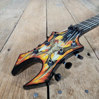 BC Rich KKV Kerry King Signature Flying V Tribal Flame Coffin Case 2009 - Mahar's Vintage Guitars
