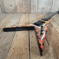 BC Rich KKV Kerry King Signature Flying V Tribal Flame Coffin Case 2009 - Mahar's Vintage Guitars