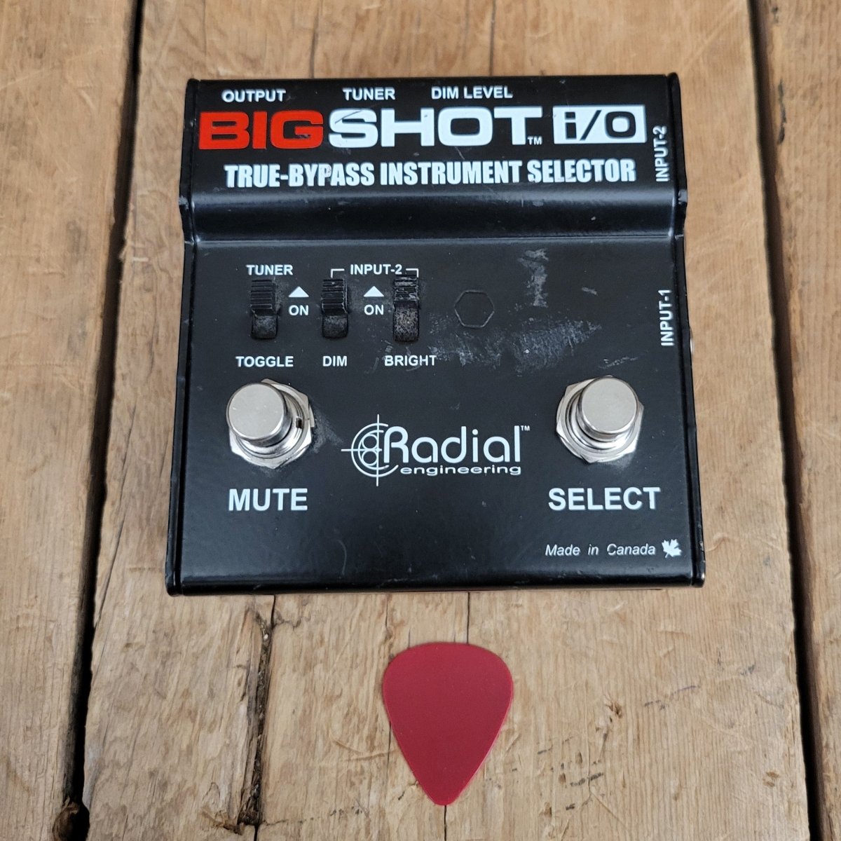 BigShot i/o by Radial Engineering True Bypass Instrument Selector - Mahar's Vintage Guitars