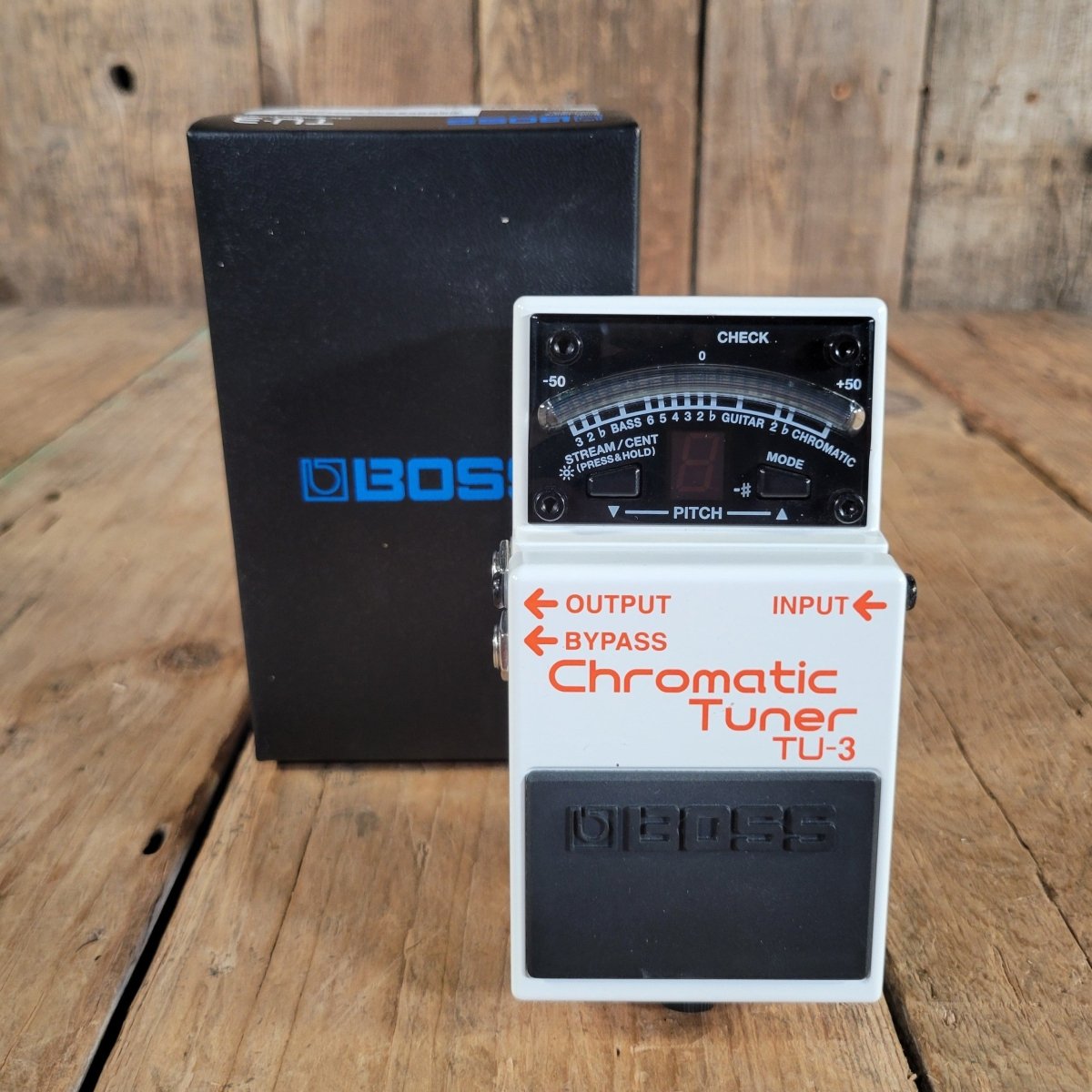 Boss 2020 TU-3 Chromatic Tuner Pedal in box w/ paperwork, Mint - Mahar's Vintage Guitars