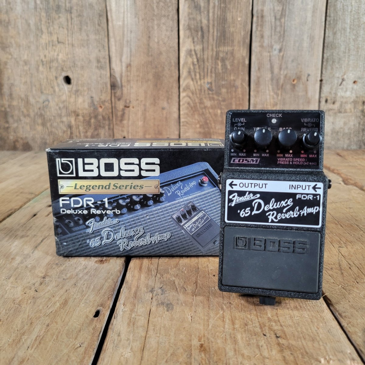 Boss FDR-1 Fender 65 Deluxe Reverb Pedal w/Box - Mahar's Vintage Guitars