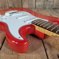 Brian Goodwin 1992 Custom Stratocaster Build Chambered Alder & Flamed Maple Body, Excellent - Mahar's Vintage Guitars