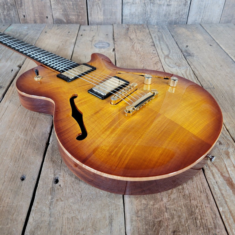 Carvin Kiesel SH550 Hollowbody Archtop Custom Koa 2012 Near Mint with Original Case - Mahar's Vintage Guitars