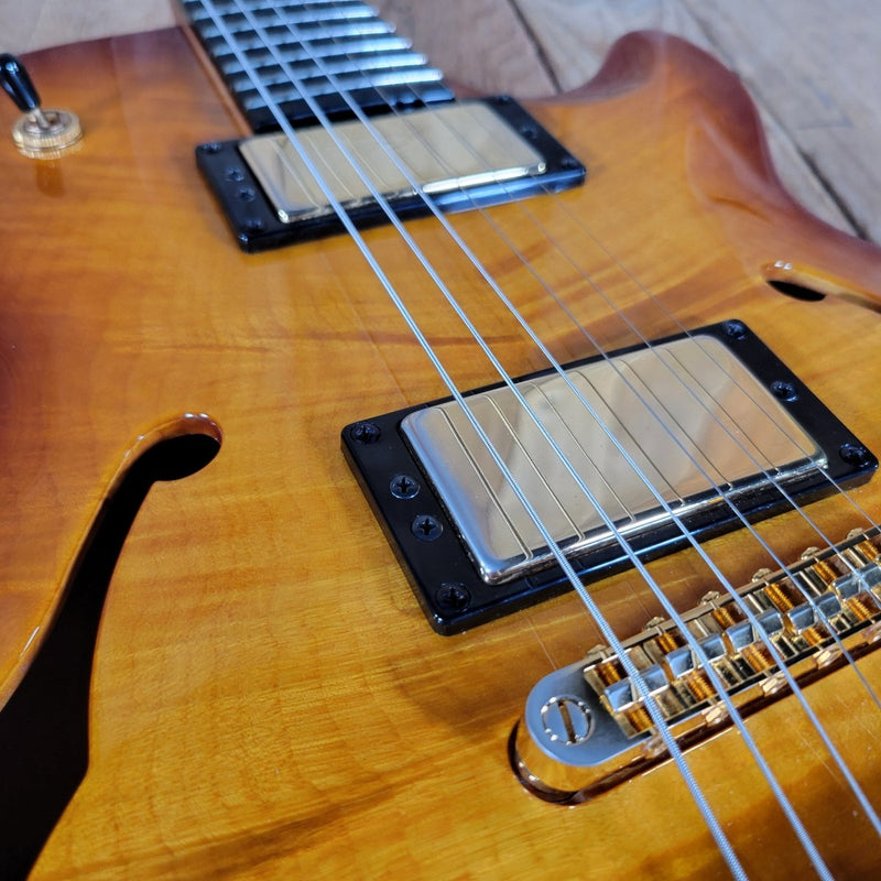 Carvin Kiesel SH550 Hollowbody Archtop Custom Koa 2012 Near Mint with Original Case - Mahar's Vintage Guitars