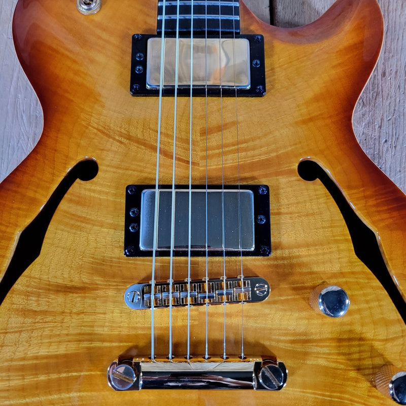 Carvin Kiesel SH550 Hollowbody Archtop Custom Koa 2012 Near Mint with Original Case - Mahar's Vintage Guitars