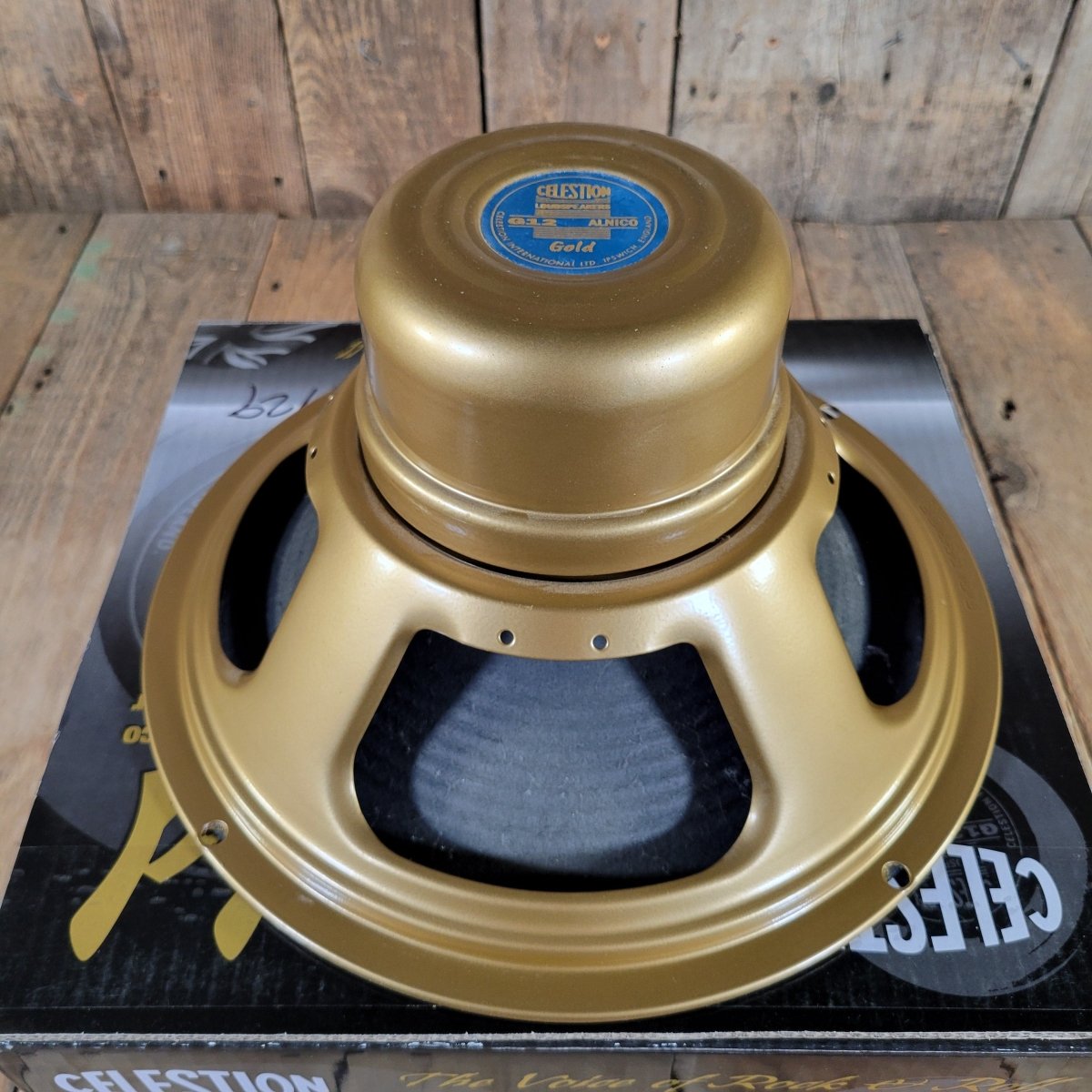 Celestion G12 Alnico Gold 12" 8 Ohm 50 Watt Guitar Amp Speaker, Cone Code 4-25 140, Mint - Mahar's Vintage Guitars