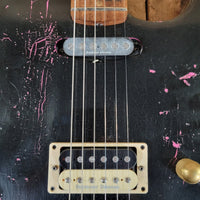 Charvel Custom Shop Master Built Strat 2024 Black over Platinum Pink - Mahar's Vintage Guitars