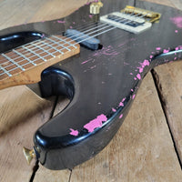Charvel Custom Shop Master Built Strat 2024 Black over Platinum Pink - Mahar's Vintage Guitars