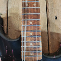 Charvel Custom Shop Master Built Strat 2024 Black over Platinum Pink - Mahar's Vintage Guitars