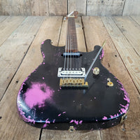 Charvel Custom Shop Master Built Strat 2024 Black over Platinum Pink - Mahar's Vintage Guitars