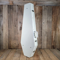 Coffin Case Fits Stratocaster, Telecaster, PRS, Les Paul, SG, Very Good - White - Mahar's Vintage Guitars