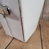 Coffin Case Fits Stratocaster, Telecaster, PRS, Les Paul, SG, Very Good - White - Mahar's Vintage Guitars