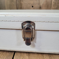 Coffin Case Fits Stratocaster, Telecaster, PRS, Les Paul, SG, Very Good - White - Mahar's Vintage Guitars