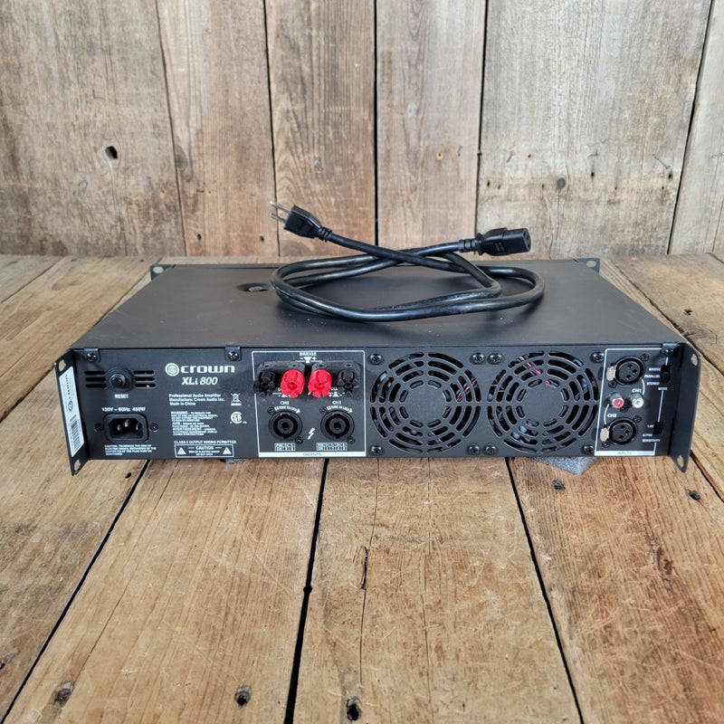 Crown XLi800 Power Amplifier 2019 – 2 - Channel Solid - State Live Sound & Studio - Mahar's Vintage Guitars
