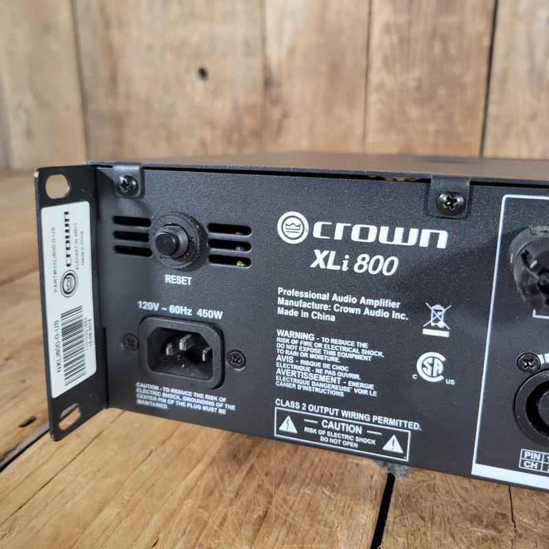 Crown XLi800 Power Amplifier 2019 – Reliable 2 - Channel Solid - State Amp for Live Sound & Studio - Mahar's Vintage Guitars