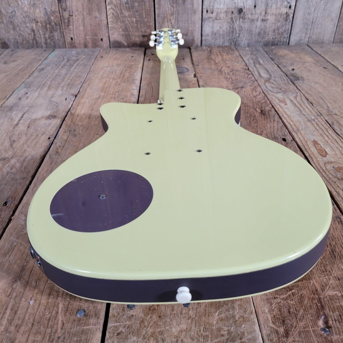 Danelectro 56 U - 2 Reissue Daddy - O Yellow with gig bag 1998 - Mahar's Vintage Guitars