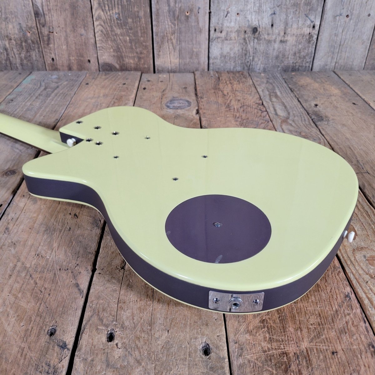 Danelectro 56 U - 2 Reissue Daddy - O Yellow with gig bag 1998 - Mahar's Vintage Guitars