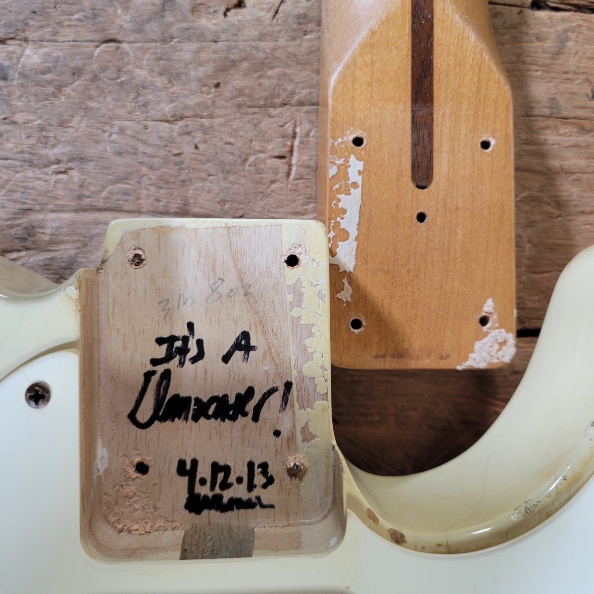 Danocaster Single Cut 2013 White Blonde V Neck - Mahar's Vintage Guitars