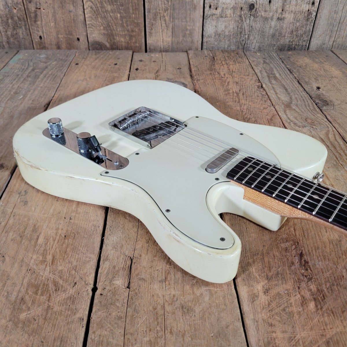 Danocaster Singlecut Telecaster Olympic White Arcane Pickups .83" C Neck 2026 - Mahar's Vintage Guitars